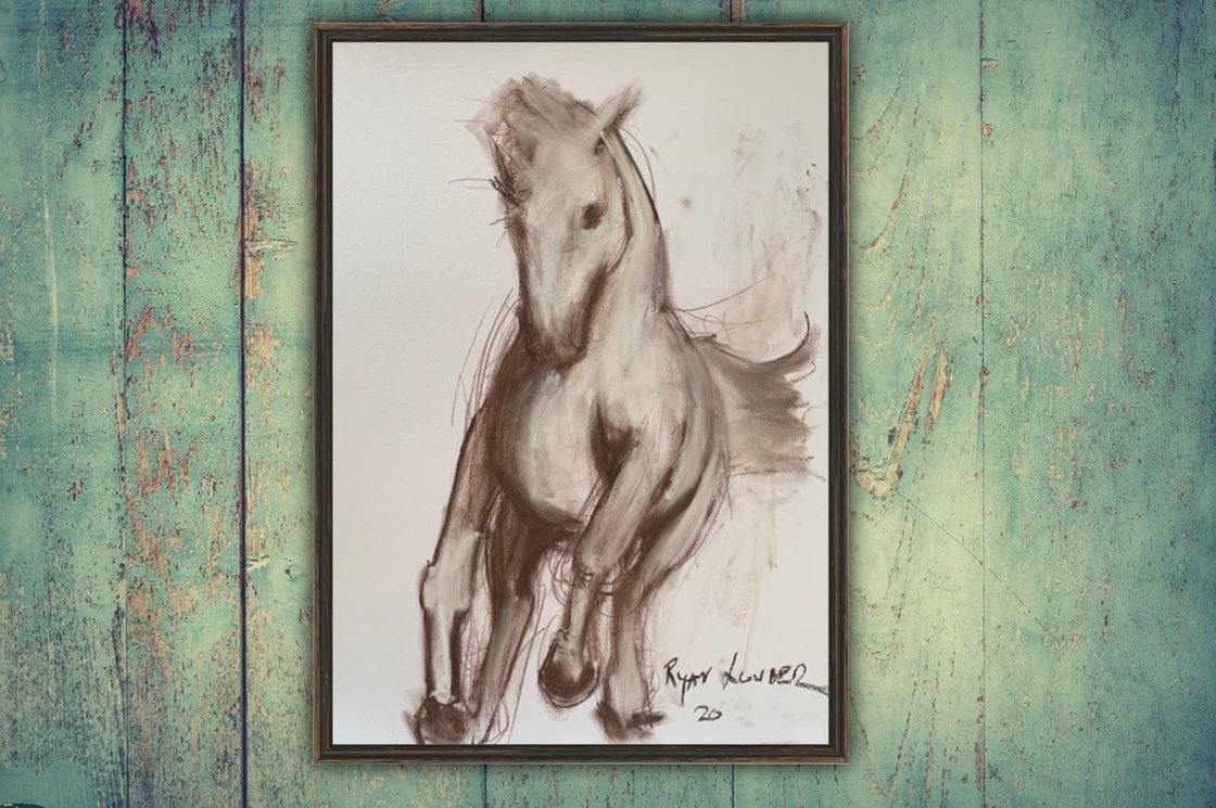 White Horse by Ryan Louder - Sold