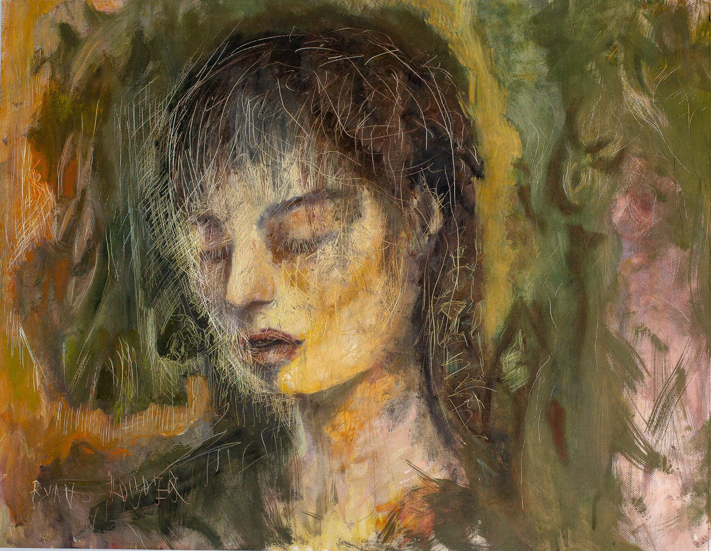 A painting titled 'Scratches' by London Paintings