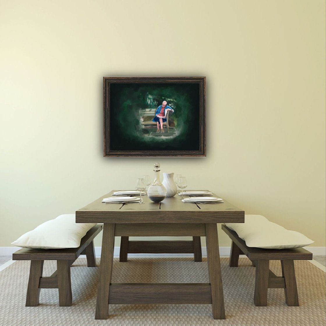 A Peaceful Moment 12x16 by Ryan Louder - Sold