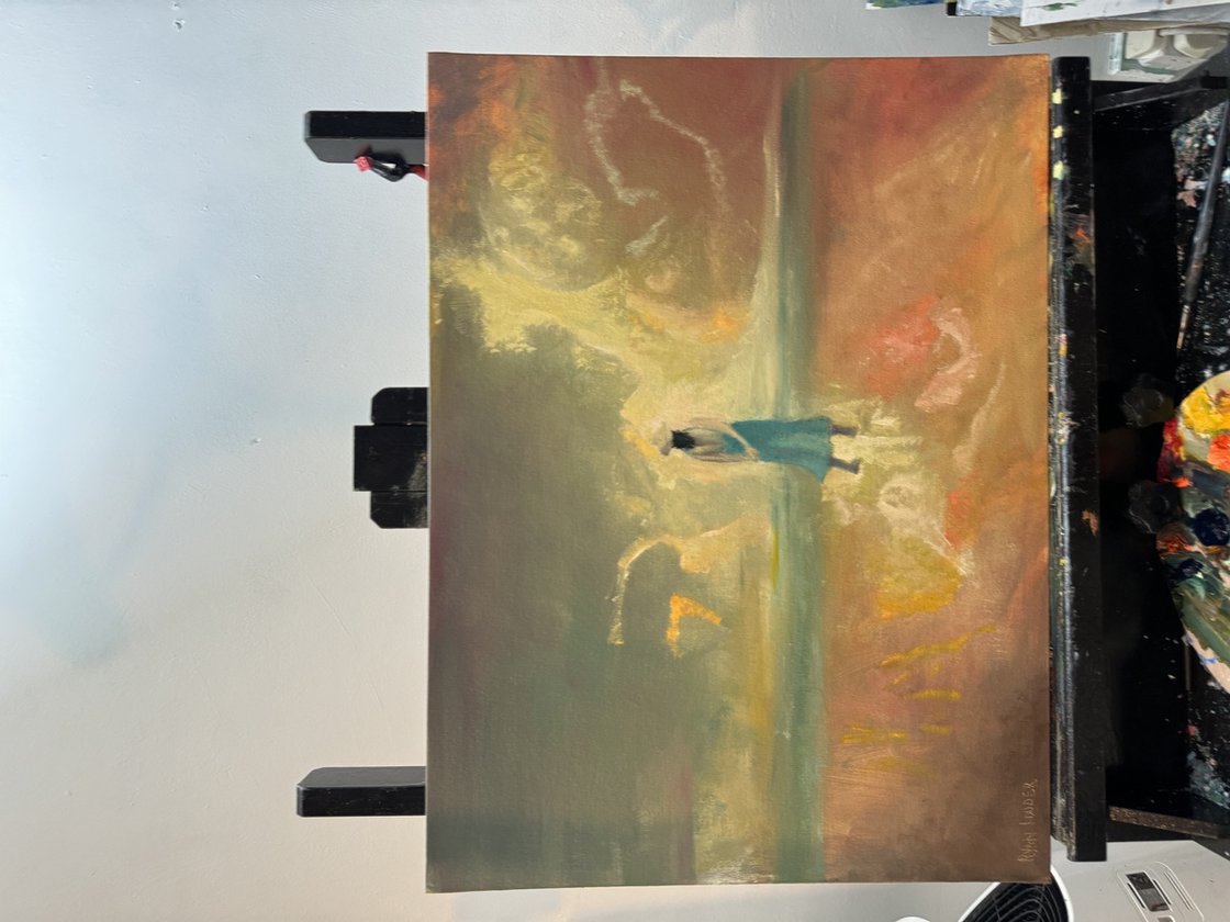 A painting titled 'Break In The Clouds by Ryan Louder' by Ryan Louder