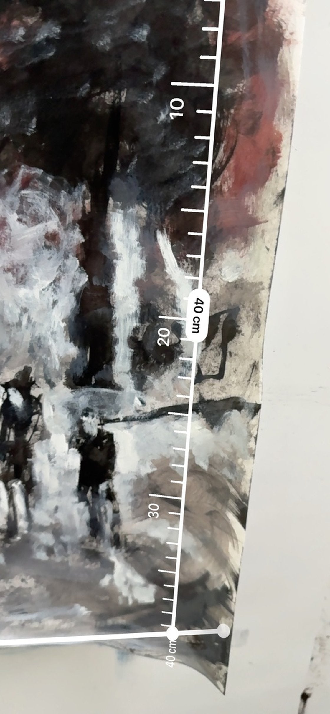 A painting titled 'The Old House by Ryan Louder' by Ryan Louder