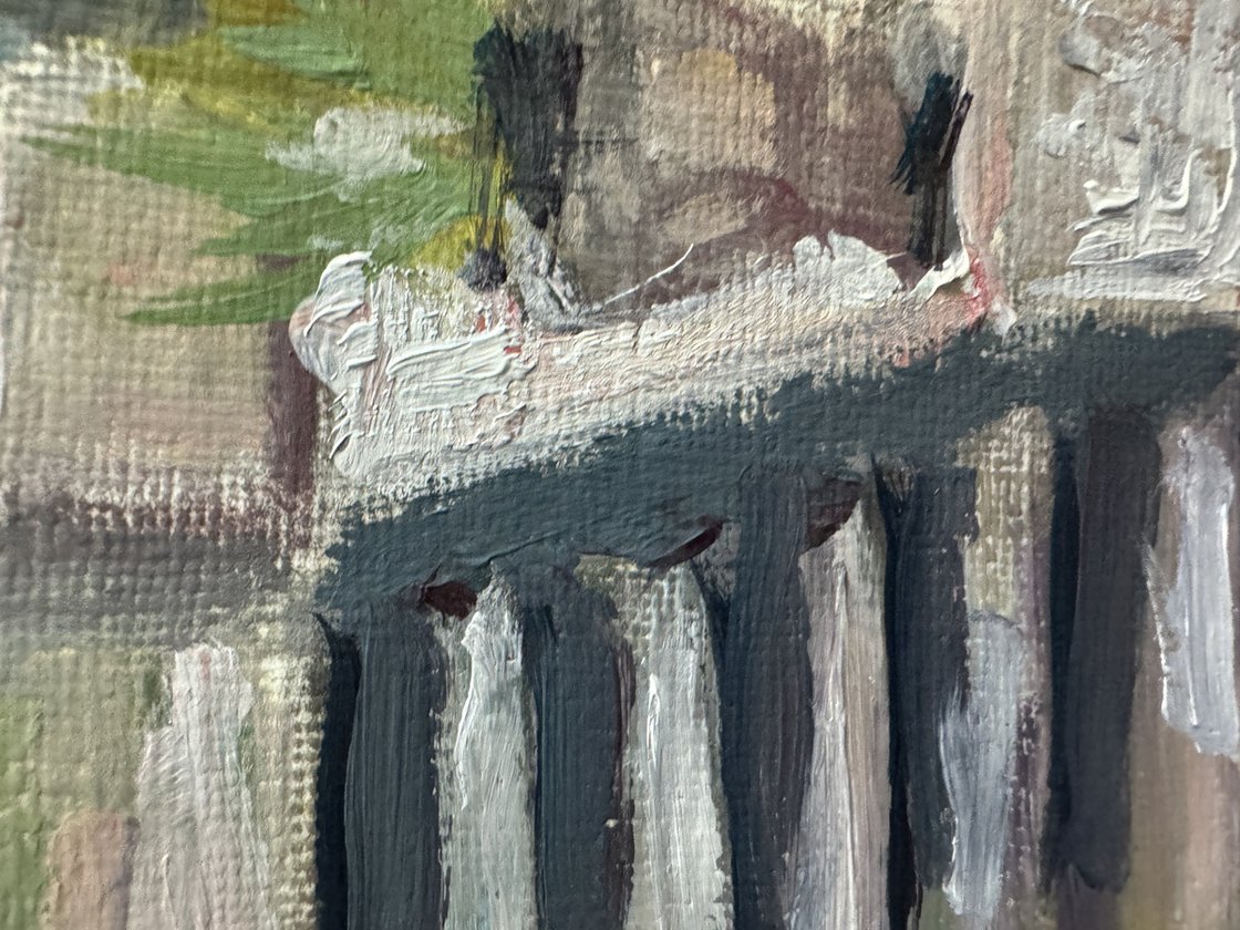 A painting titled 'Garden On Spring Day by Ryan Louder' by Ryan Louder