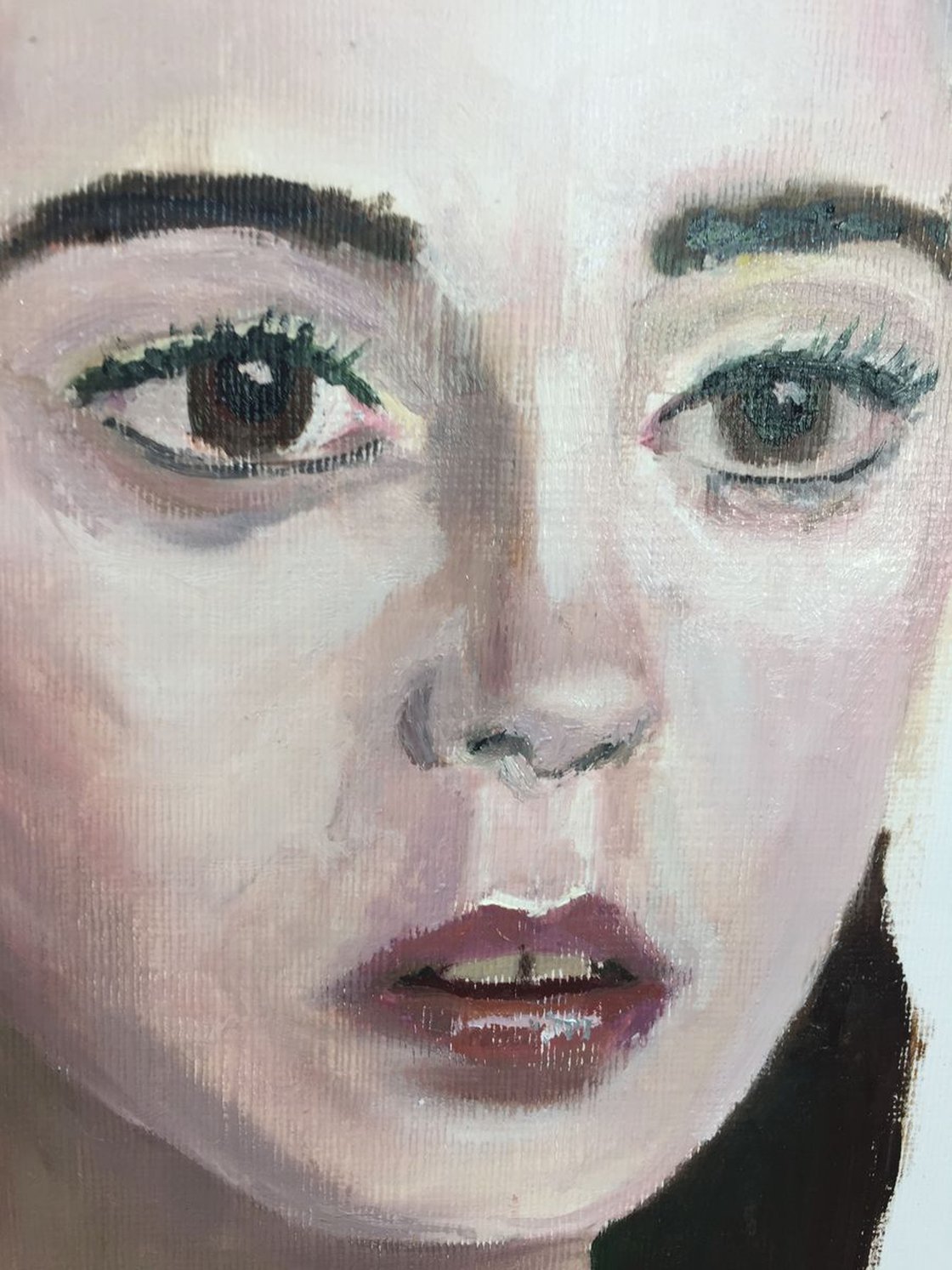 Elisa Study - Portrait of a Girl 16x12 Oil On Paper by Ryan Louder