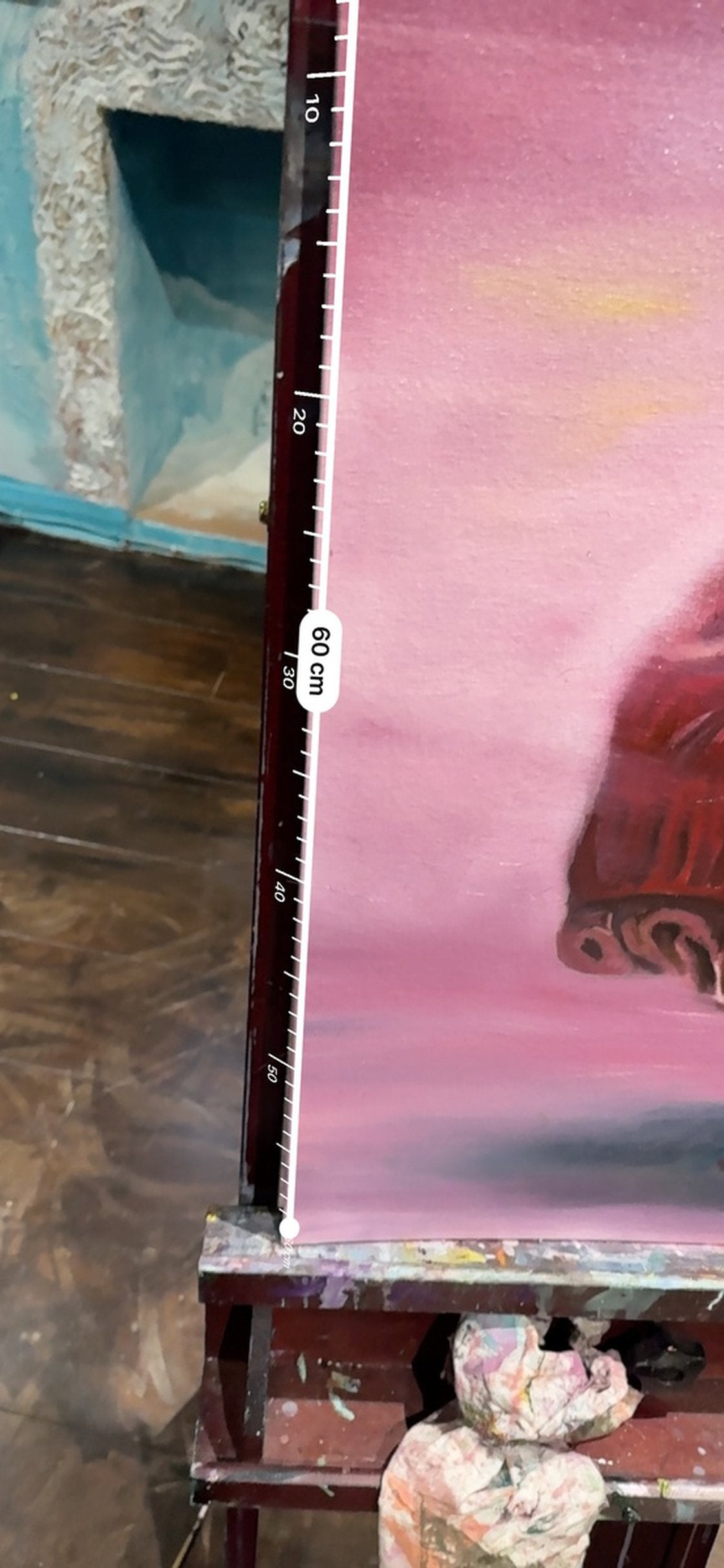 A painting titled 'Weight Of The World by Ryan Louder' by Ryan Louder