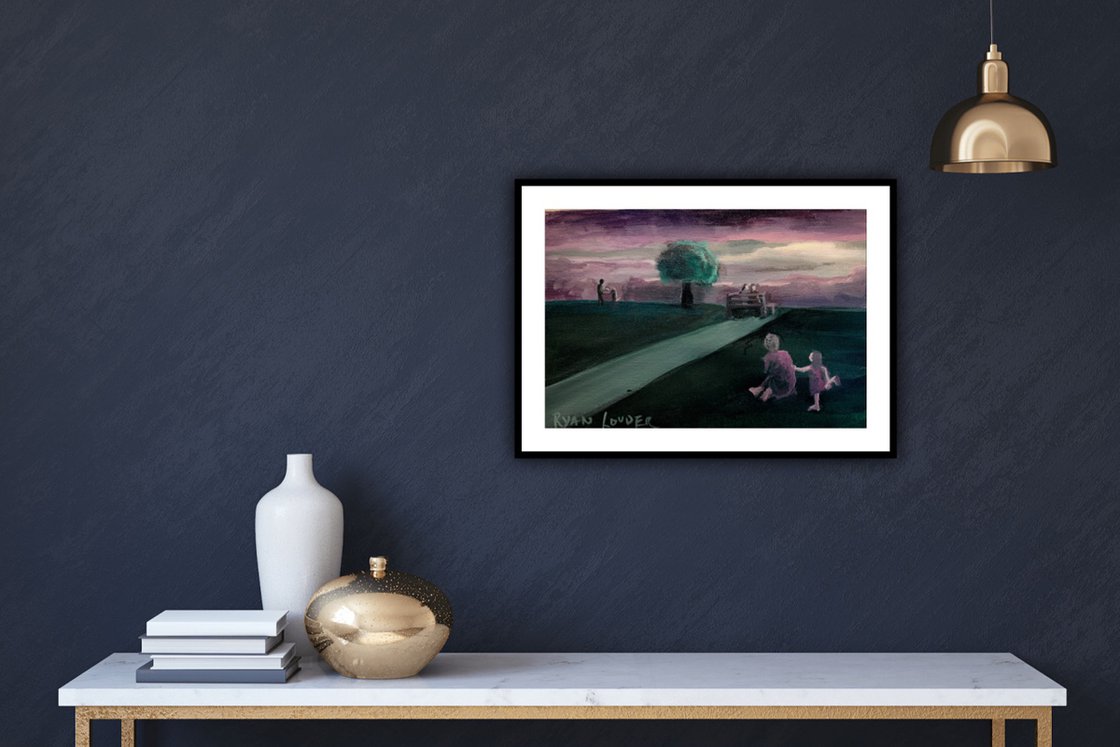 A painting titled 'A Day In The Park by Ryan Louder' by Ryan Louder