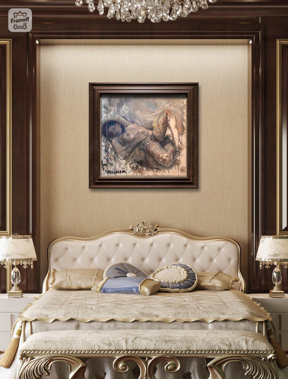 A painting titled 'The Guardian by Ryan Louder' by Ryan Louder