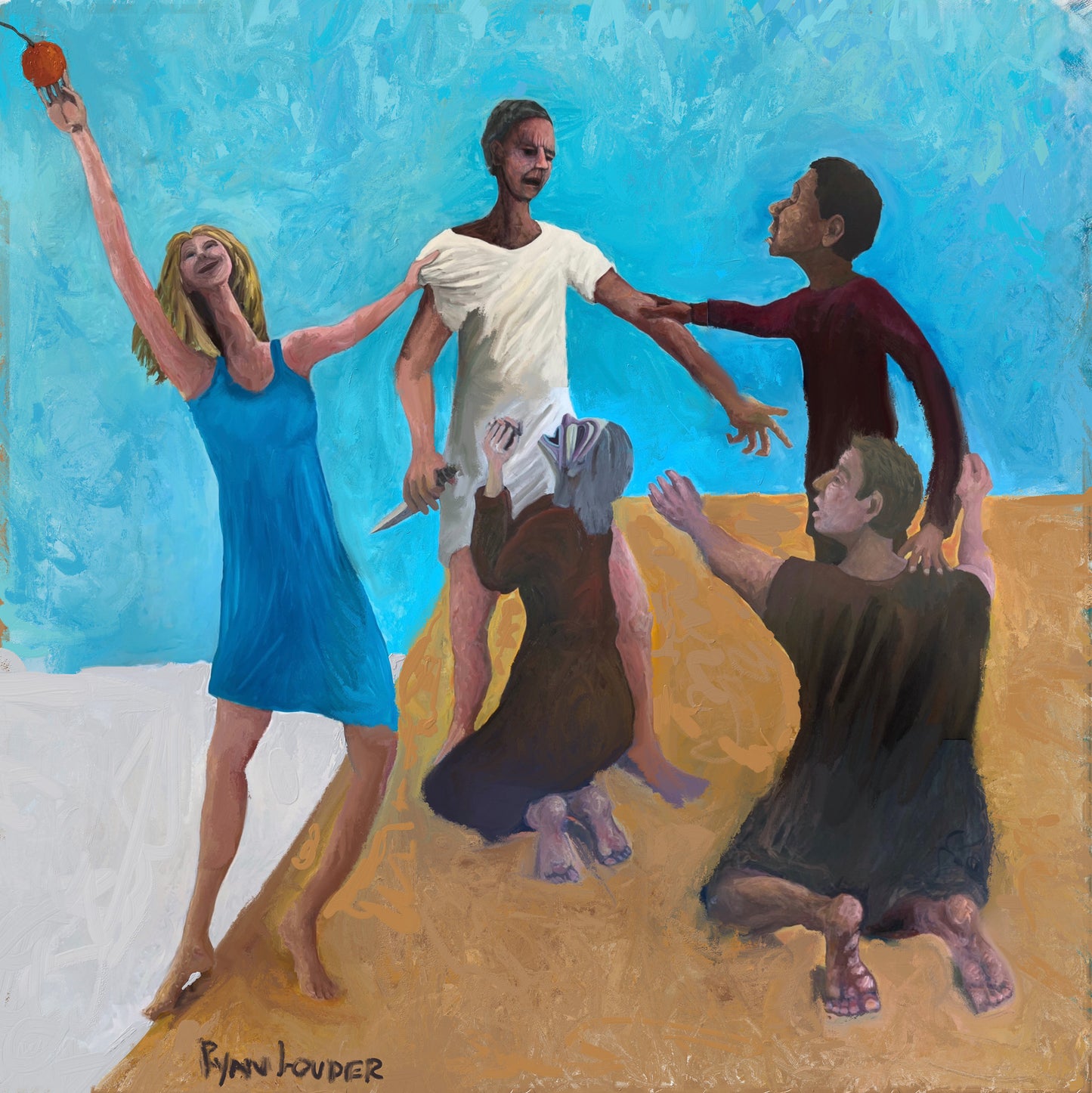 A painting titled 'Five Stages Of Grief' by London Paintings