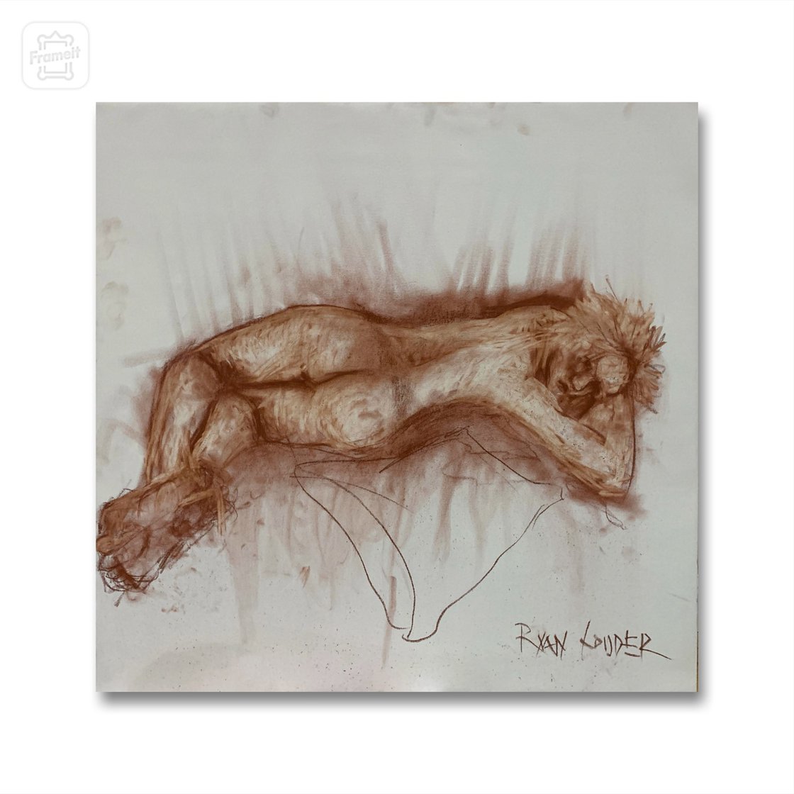 A painting titled 'Nude of Juno 1 by Ryan Louder' by Ryan Louder