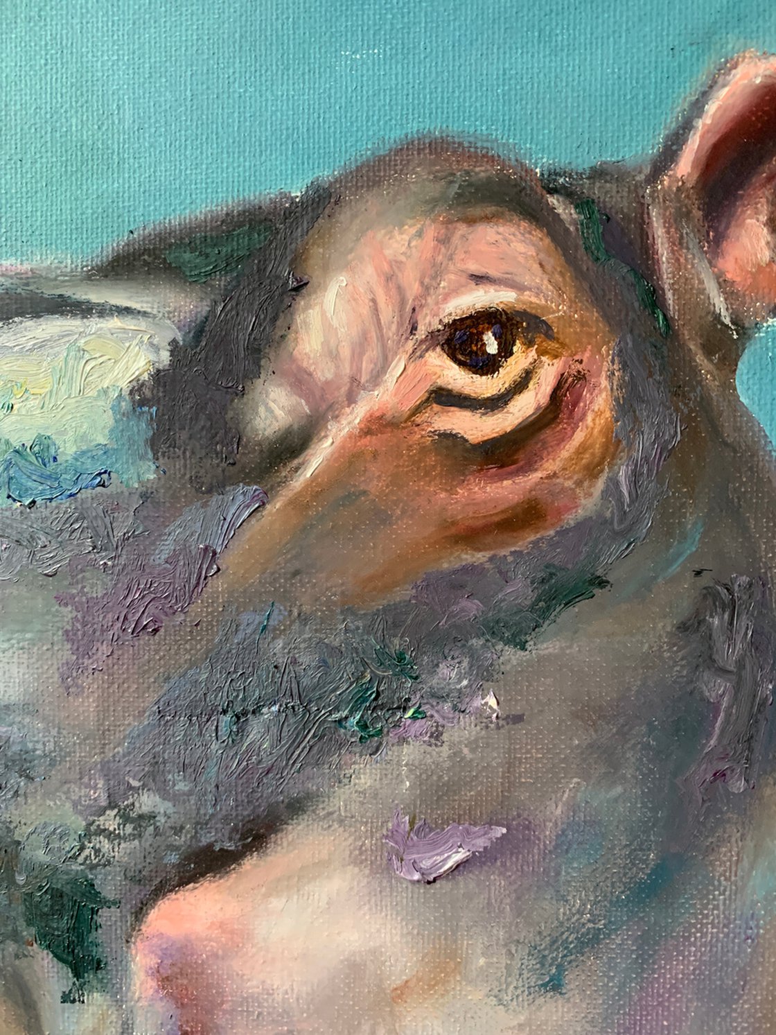 Hippo In A Tux by Ryan Louder - Sold