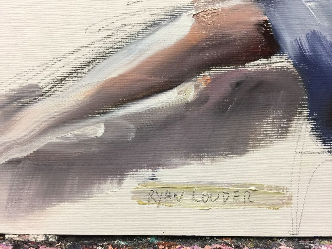 A painting titled 'woman study by Ryan Louder' by Ryan Louder