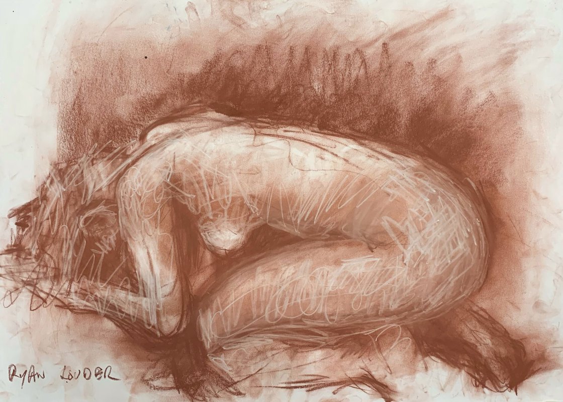 A painting titled 'Nude Study of Juno 2 by Ryan Louder' by Ryan Louder