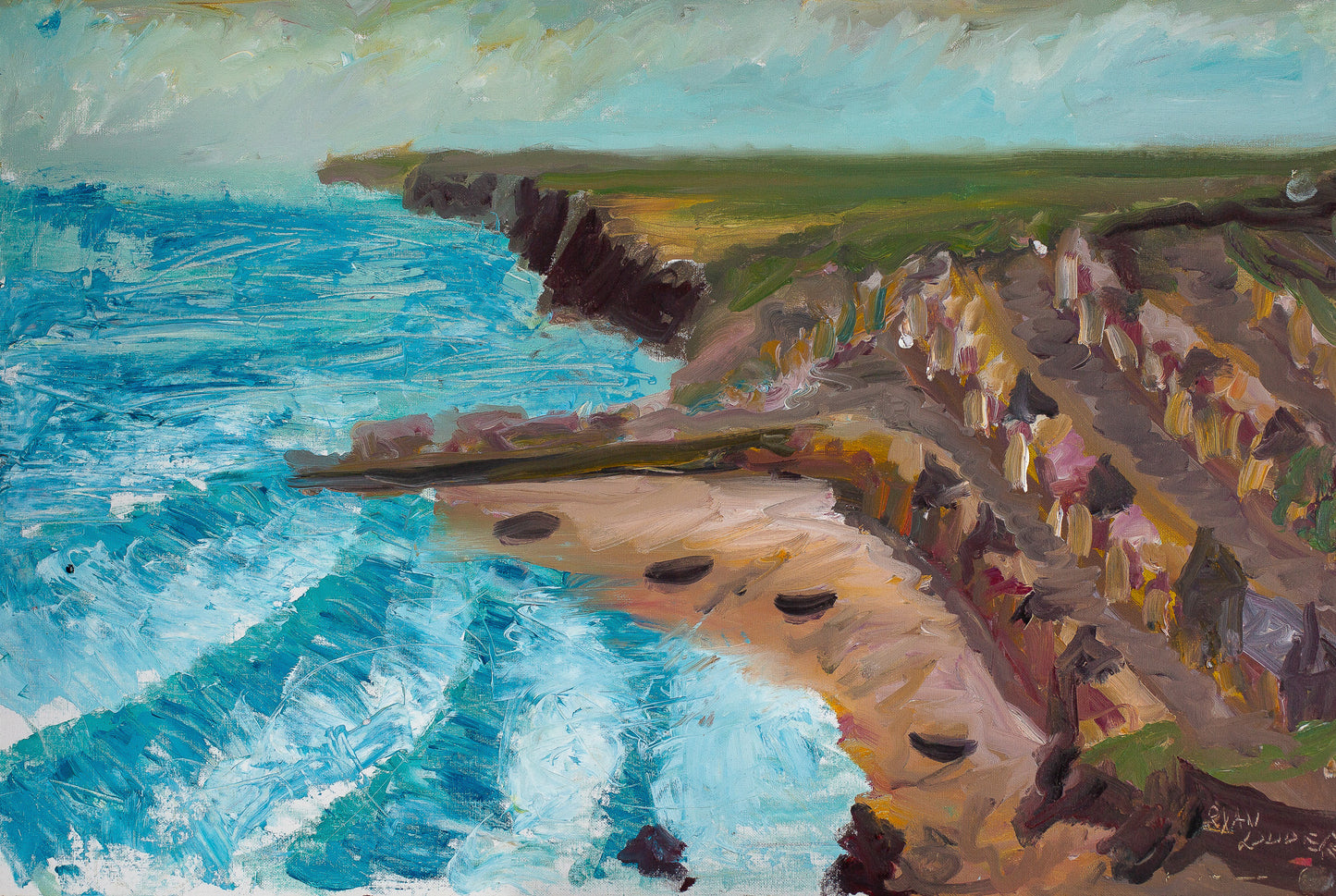 A painting titled 'Four Boats' by London Paintings