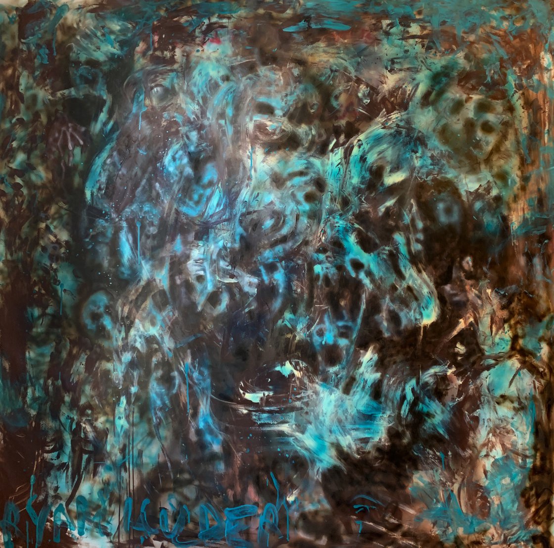 Self Portrait In Blue by Ryan Louder