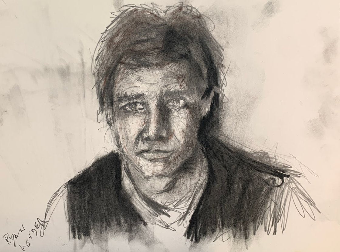 Star Wars - Hans Solo - Harrison Ford - Study 1 by Ryan Louder