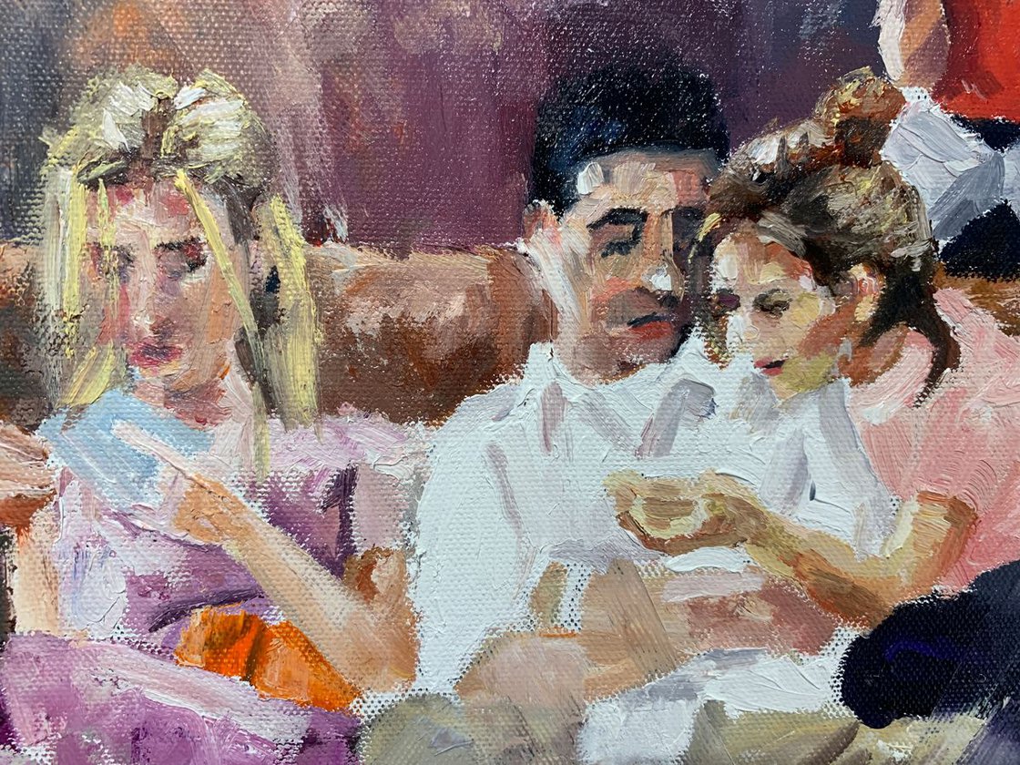 A painting titled 'When We Were Friends by Ryan Louder' by Ryan Louder