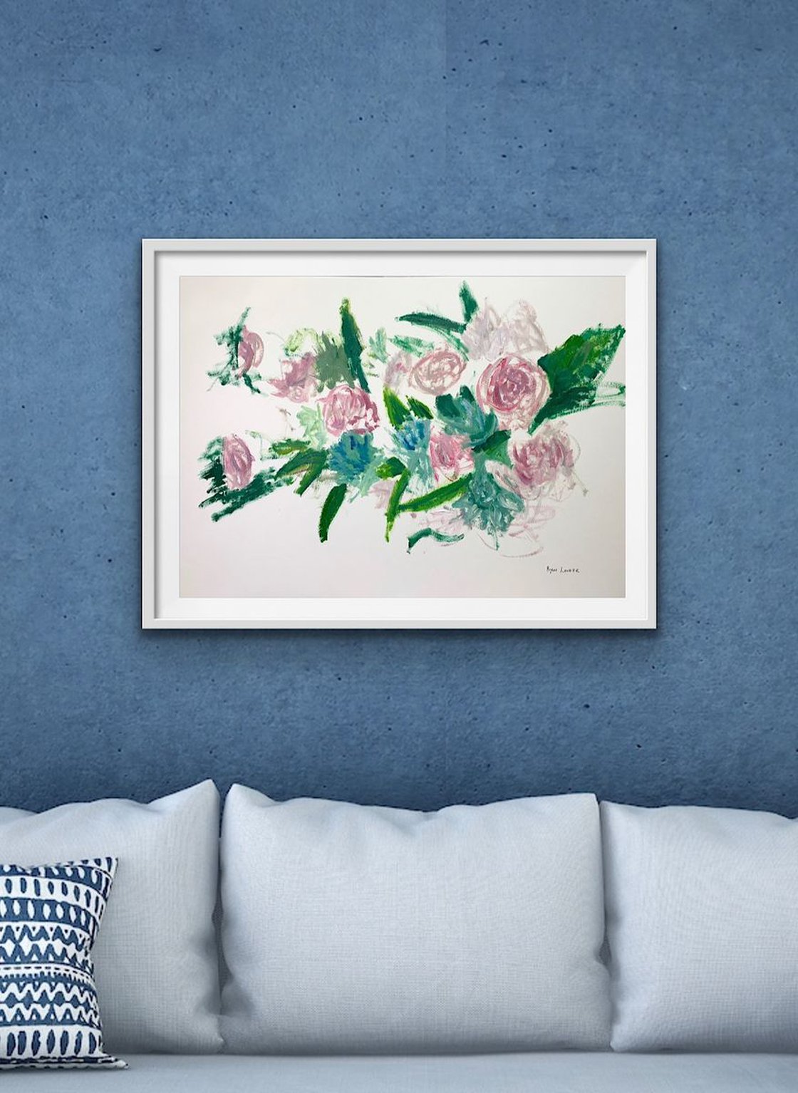 Pink Flowers 16x24 by Ryan Louder - Sold