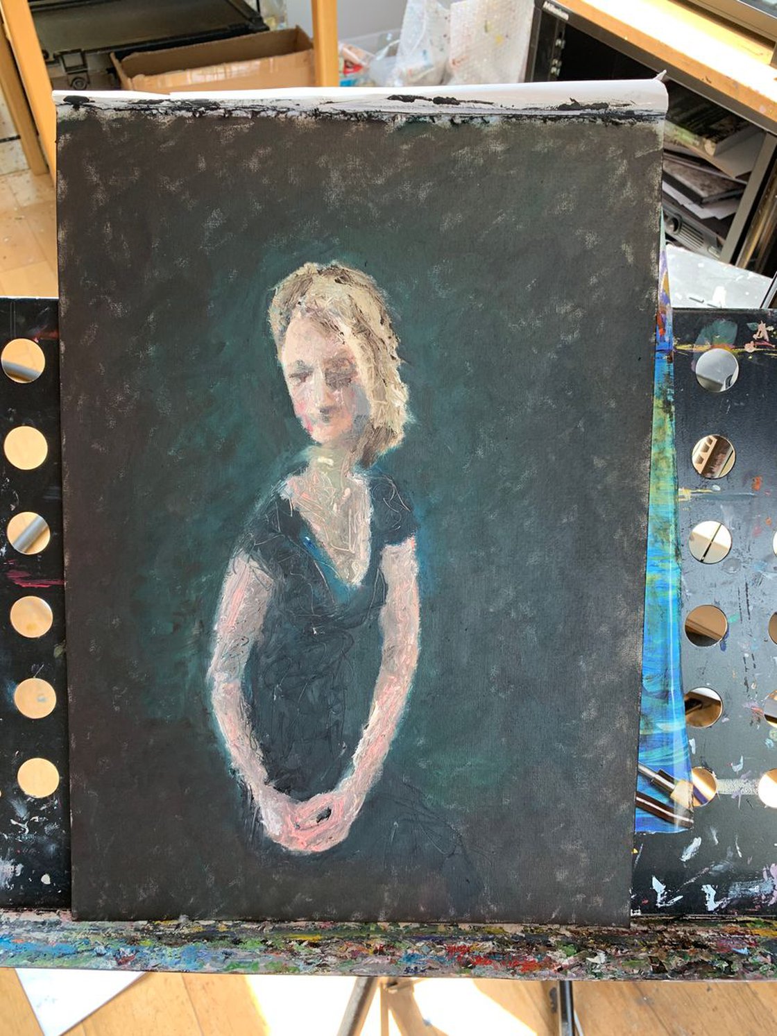 Sitting Woman by Ryan Louder - Sold
