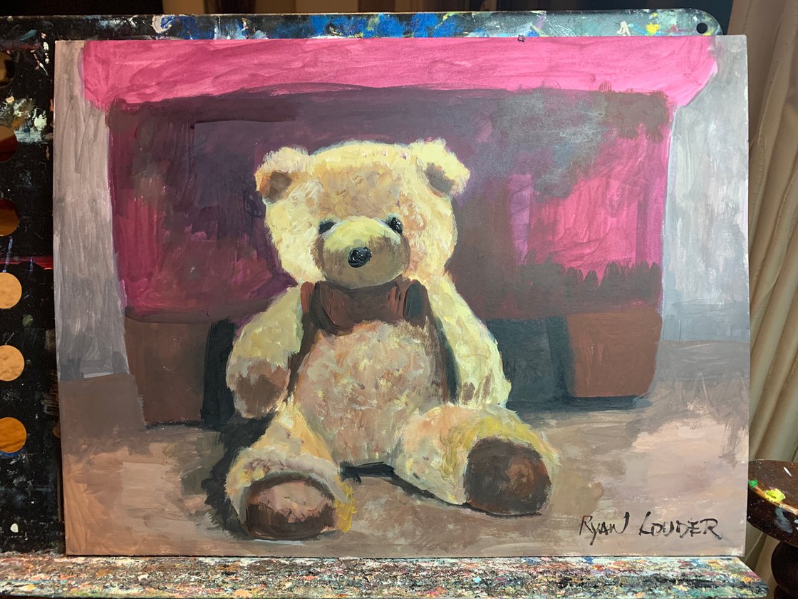 Teddy Bear by Ryan Louder - Sold