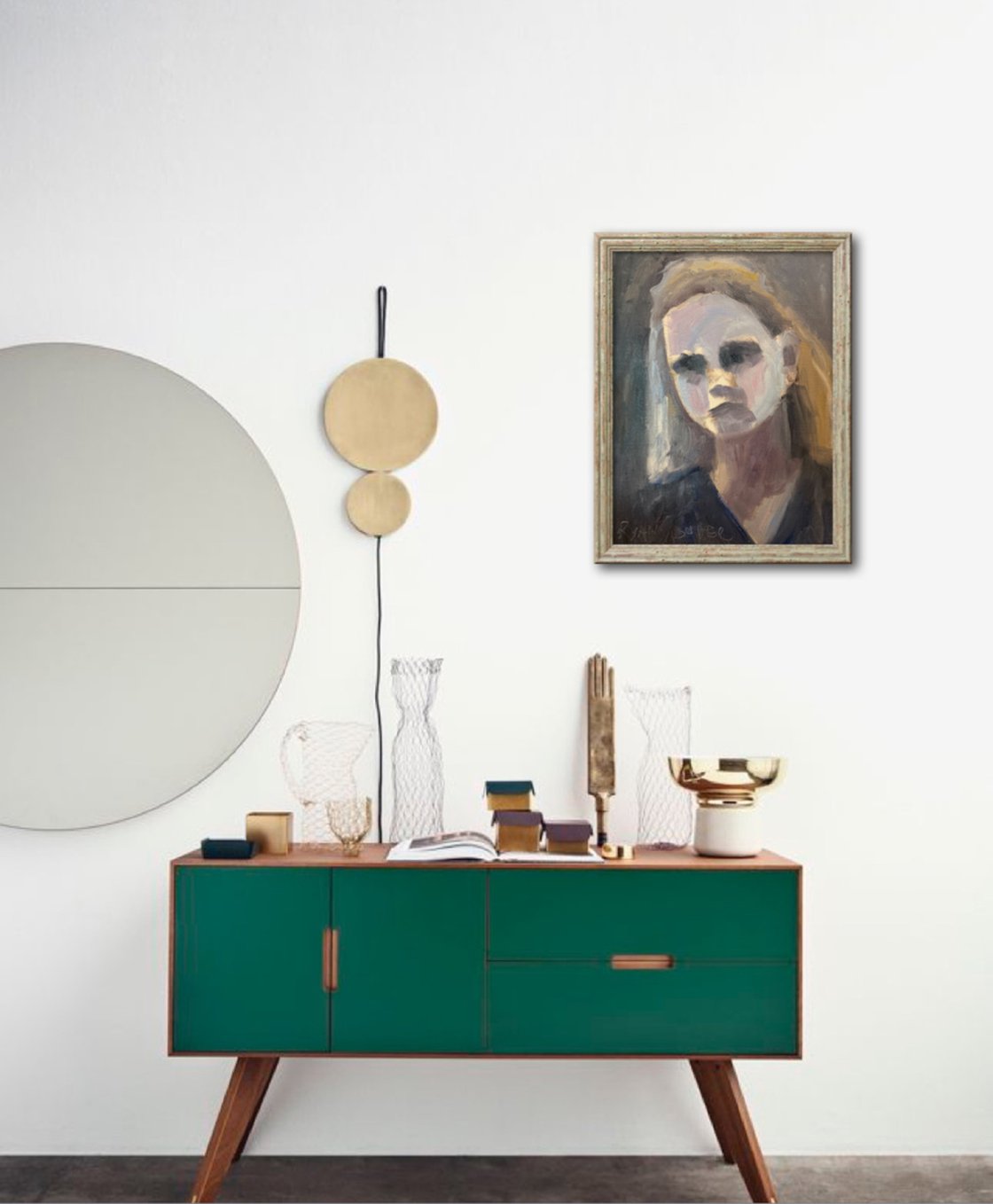A painting titled 'Staring At Nothing by Ryan Louder' by Ryan Louder
