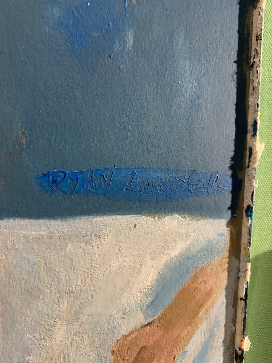 A painting titled 'Erotic Nude Woman by Ryan Louder' by Ryan Louder