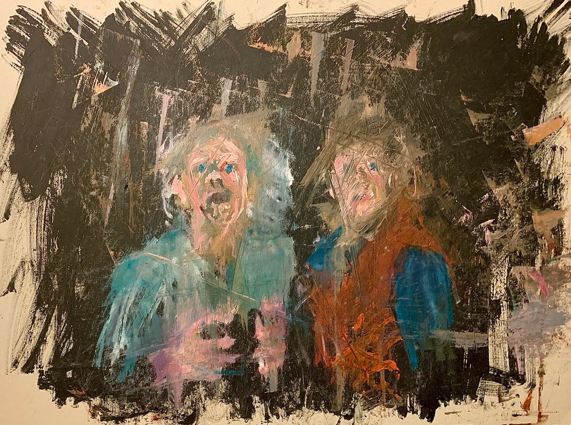 A painting titled 'Back To My Childhood by Ryan Louder' by Ryan Louder