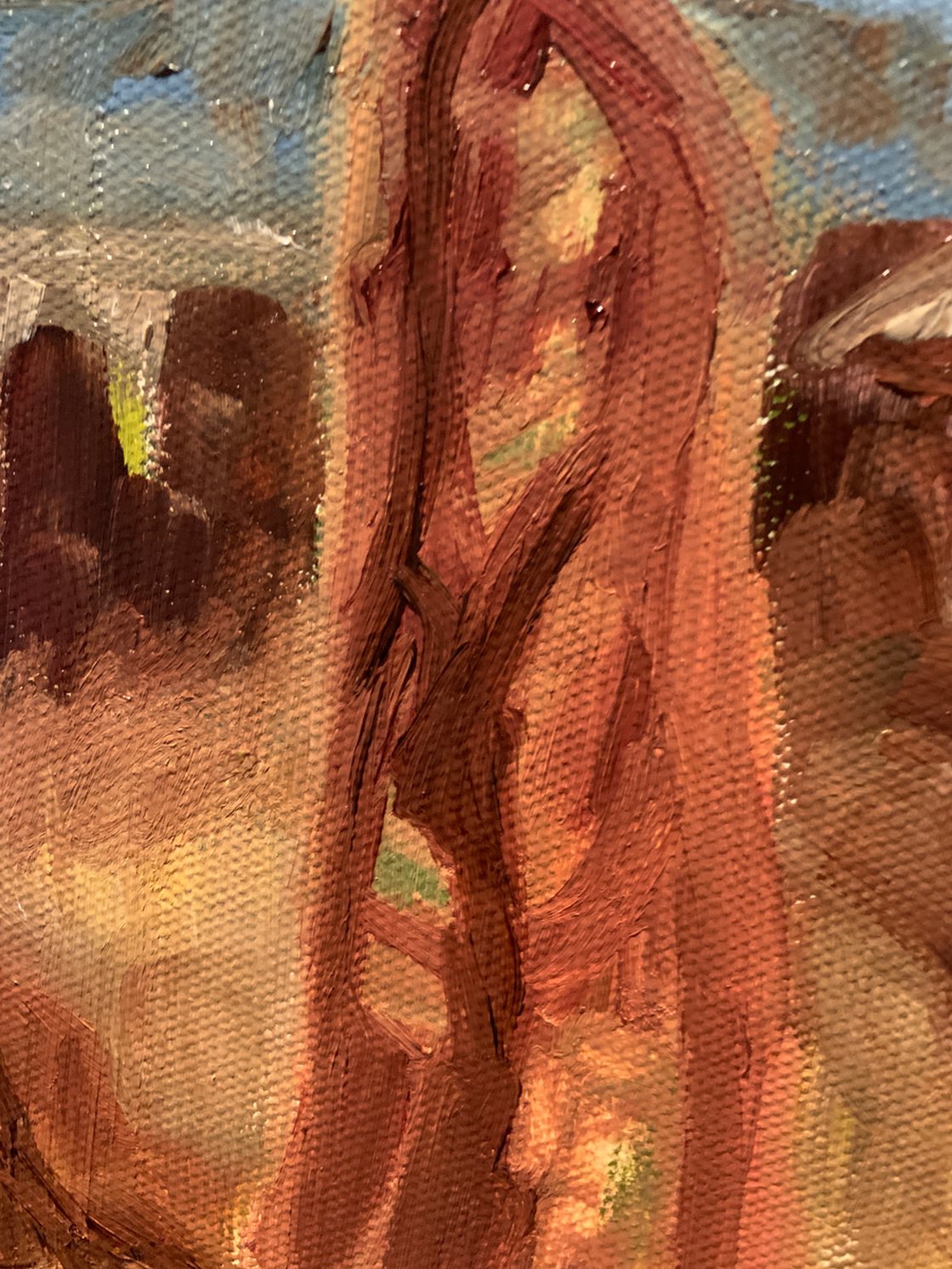 A painting titled 'Canyon Study by Ryan Louder' by Ryan Louder