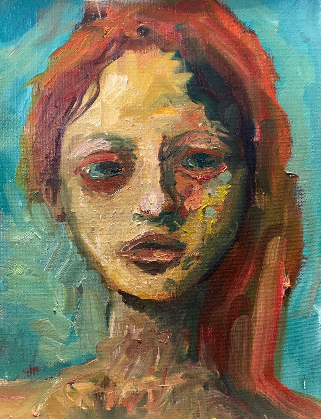 A painting titled 'Beyond The Stare by Ryan Louder' by Ryan Louder