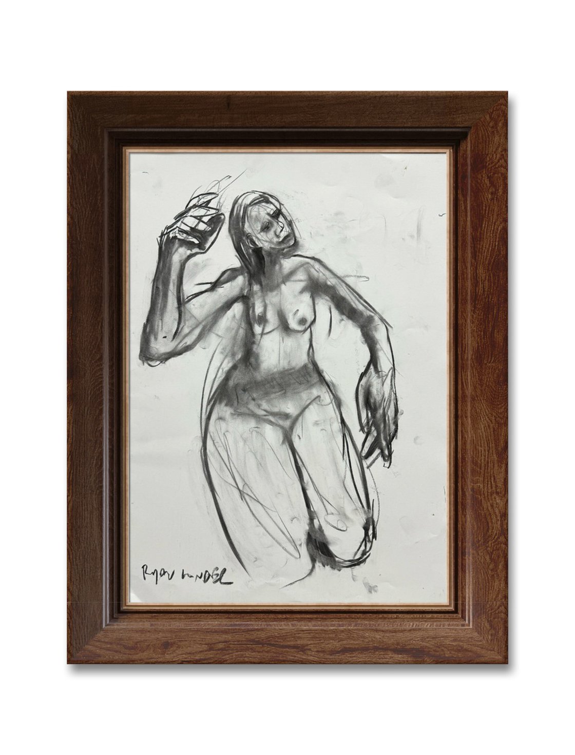 A painting titled 'Nude Study of Zomer 5 by Ryan Louder' by Ryan Louder