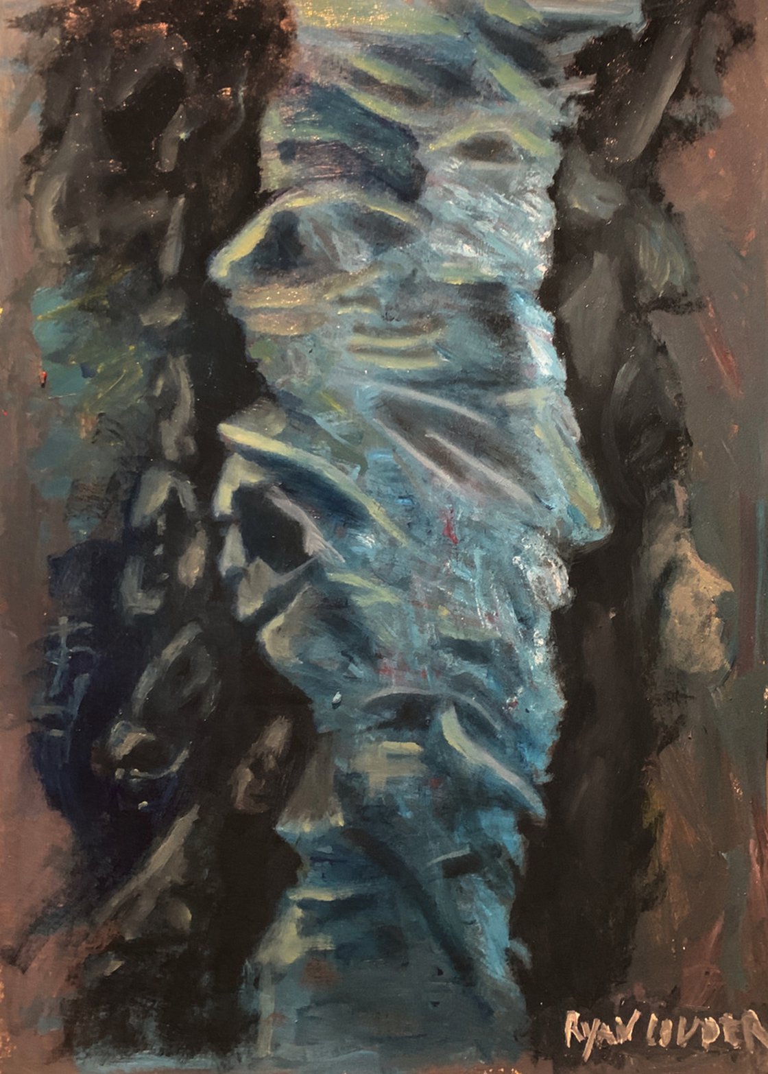 A painting titled 'Otheus by Ryan Louder' by Ryan Louder