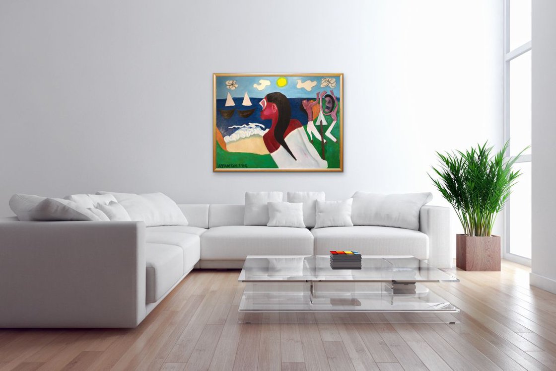 A painting titled 'Civilisation by Ryan Louder' by Ryan Louder