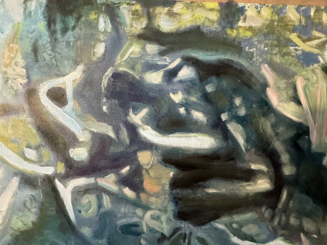 A painting titled 'Eucalyptus by Ryan Louder' by Ryan Louder