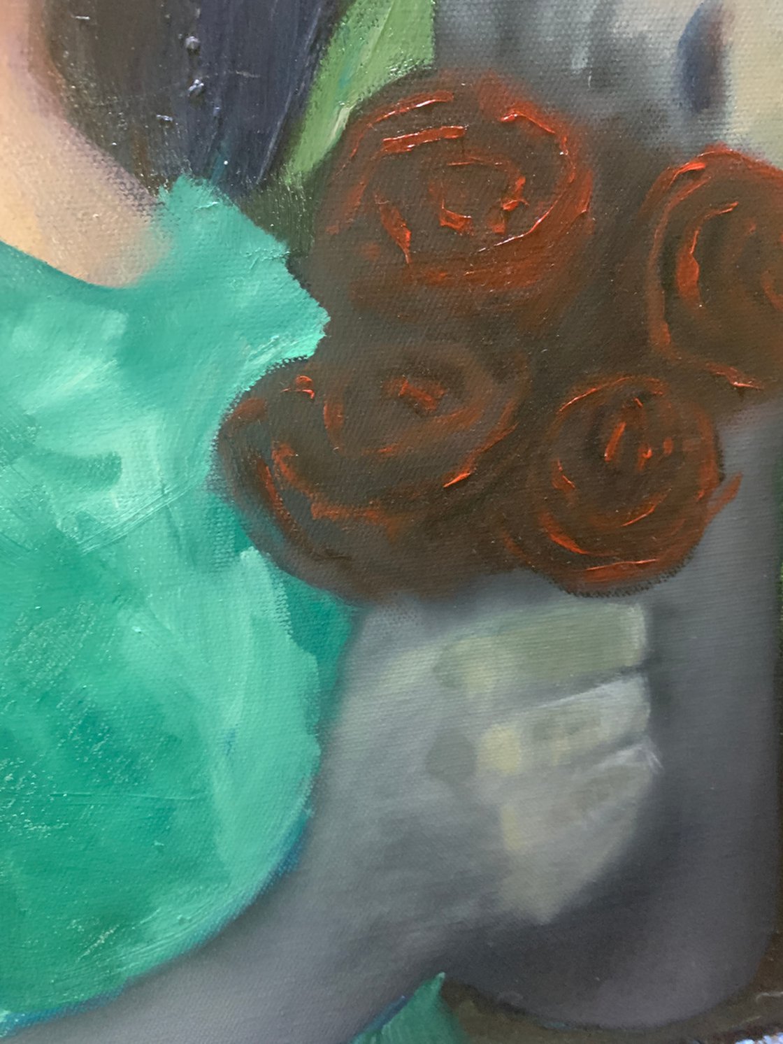 A painting titled 'Girl and Butterfly by Ryan Louder' by Ryan Louder
