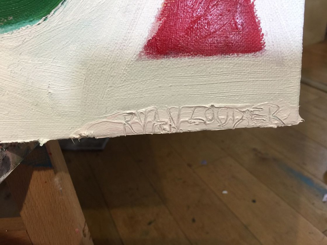 A painting titled 'Large Abstract by Ryan Louder' by Ryan Louder