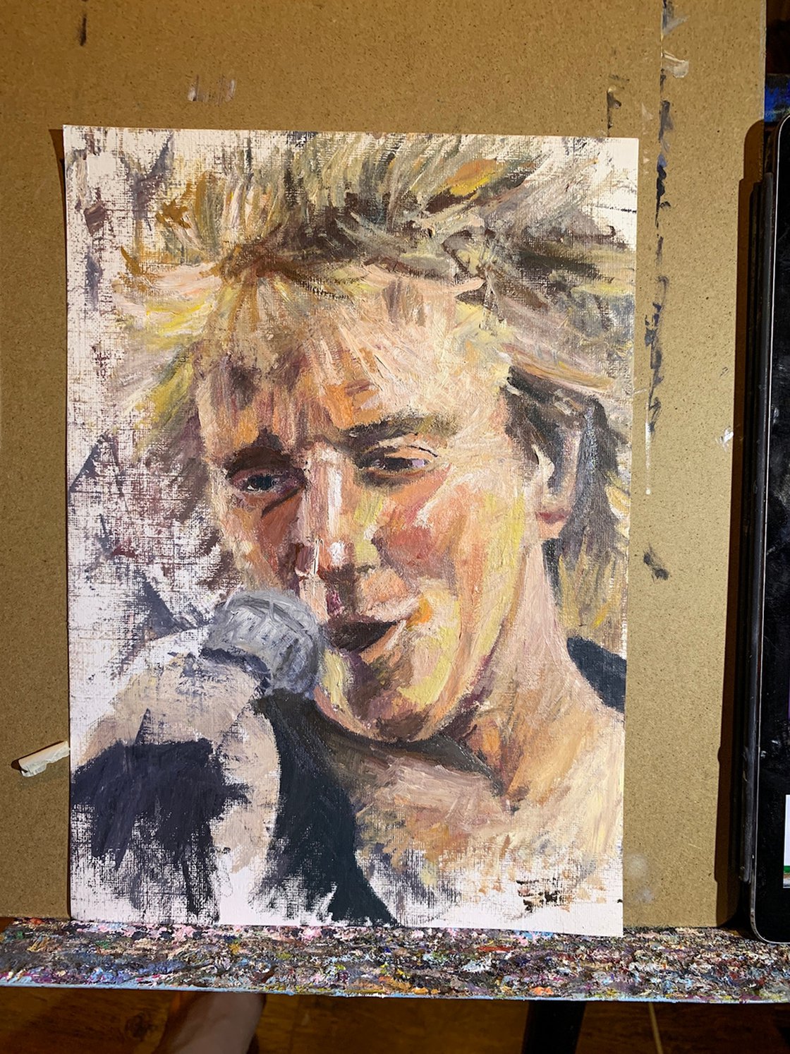 Rod Stewart by Ryan Louder - Sold