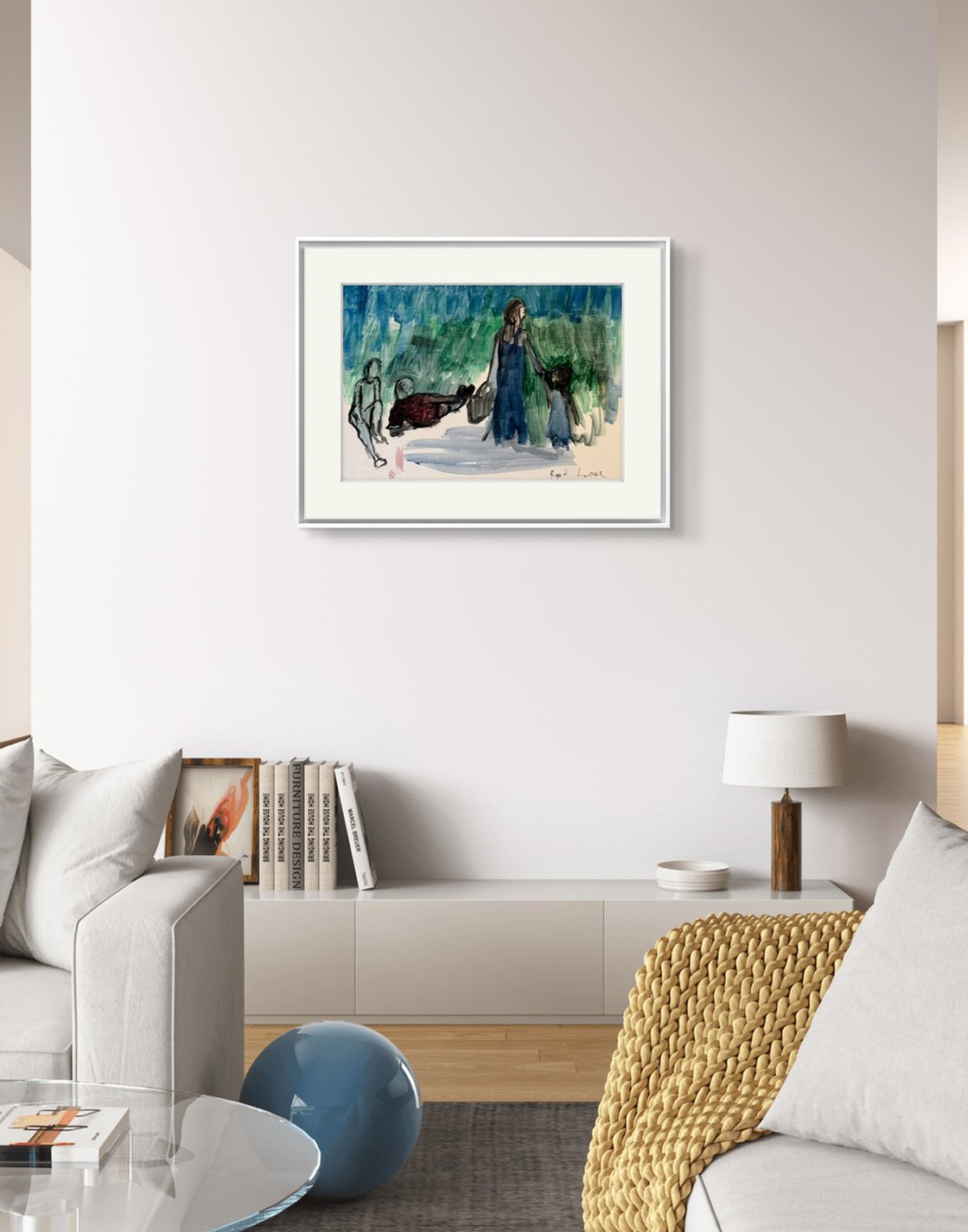 A painting titled 'Where to Picnic by Ryan Louder' by Ryan Louder