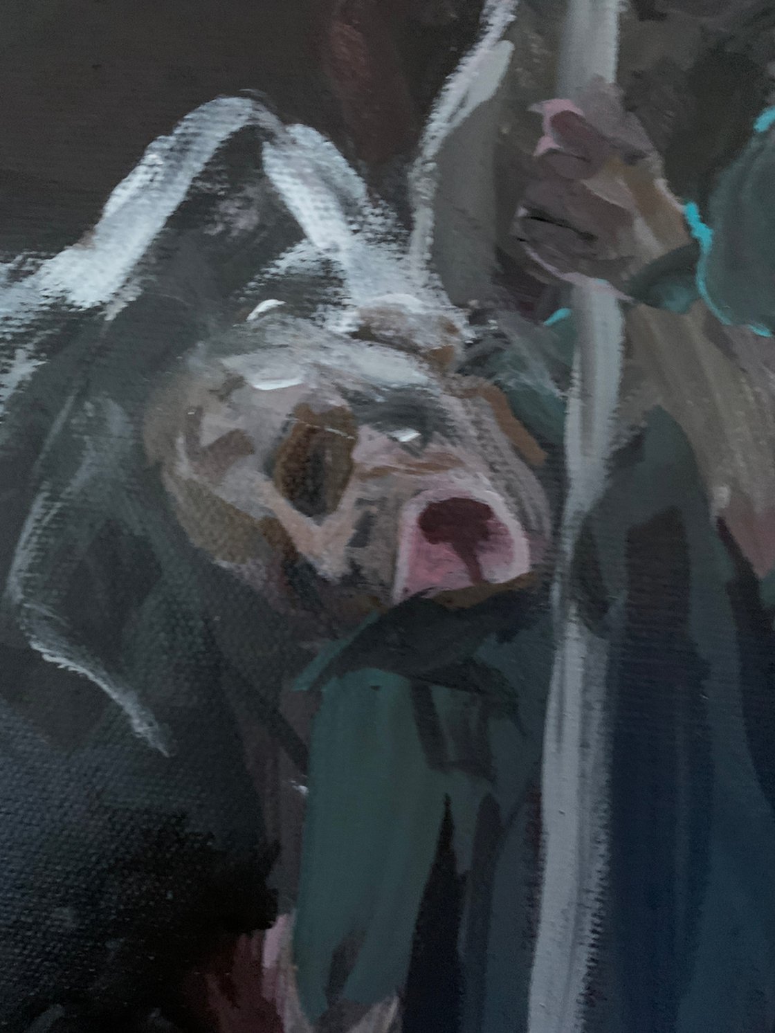 A painting titled 'As The Flare Runs Out by Ryan Louder' by Ryan Louder