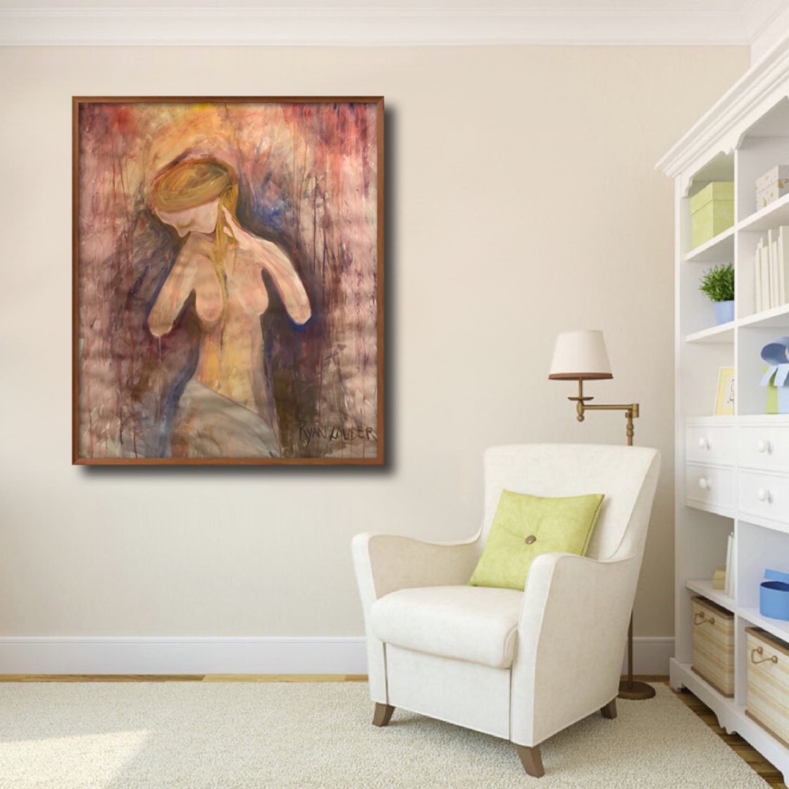 A painting titled 'Hope Fades ToBeauty by Ryan Louder' by Ryan Louder
