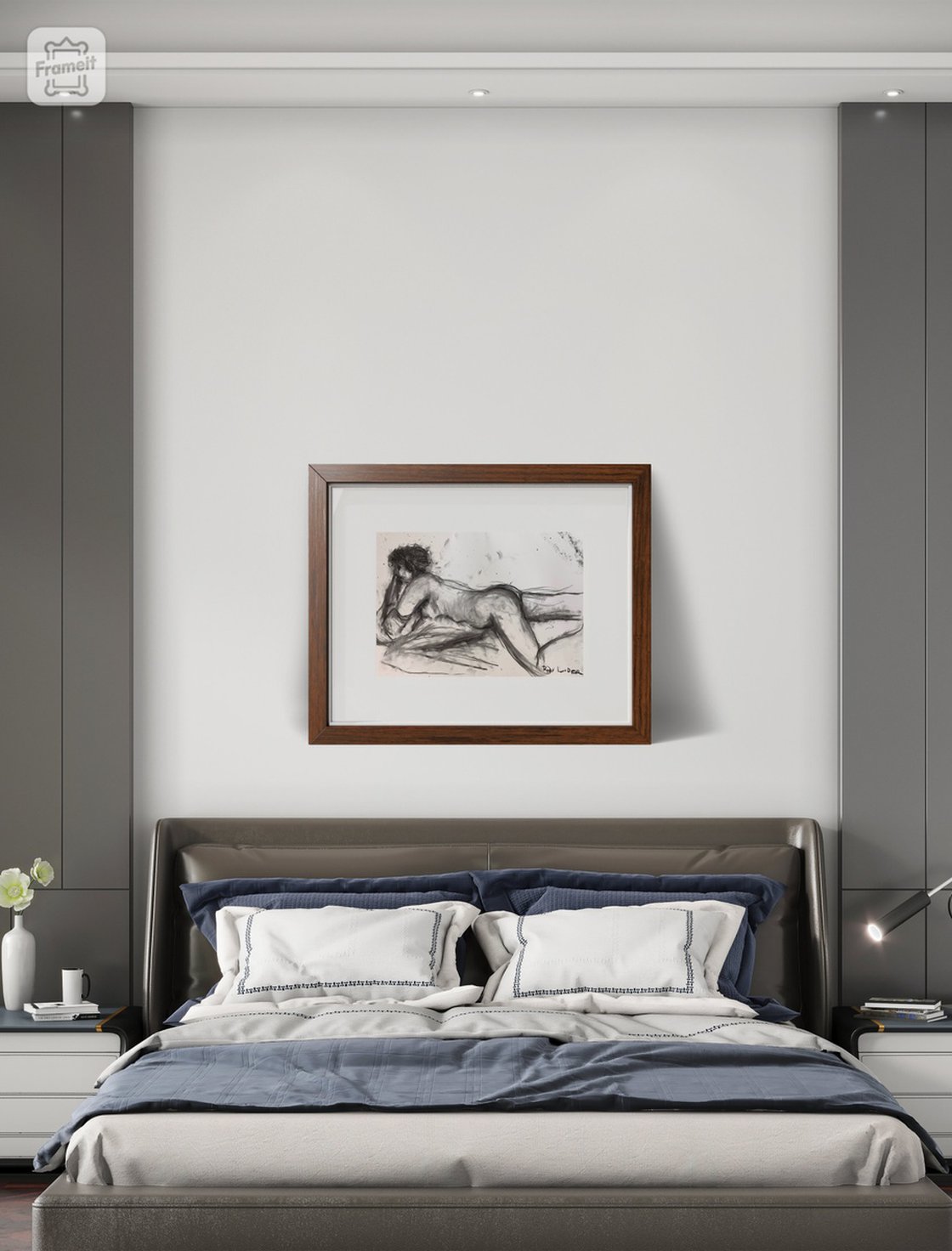 A painting titled 'Nude Study of Emilia 2 by Ryan Louder' by Ryan Louder