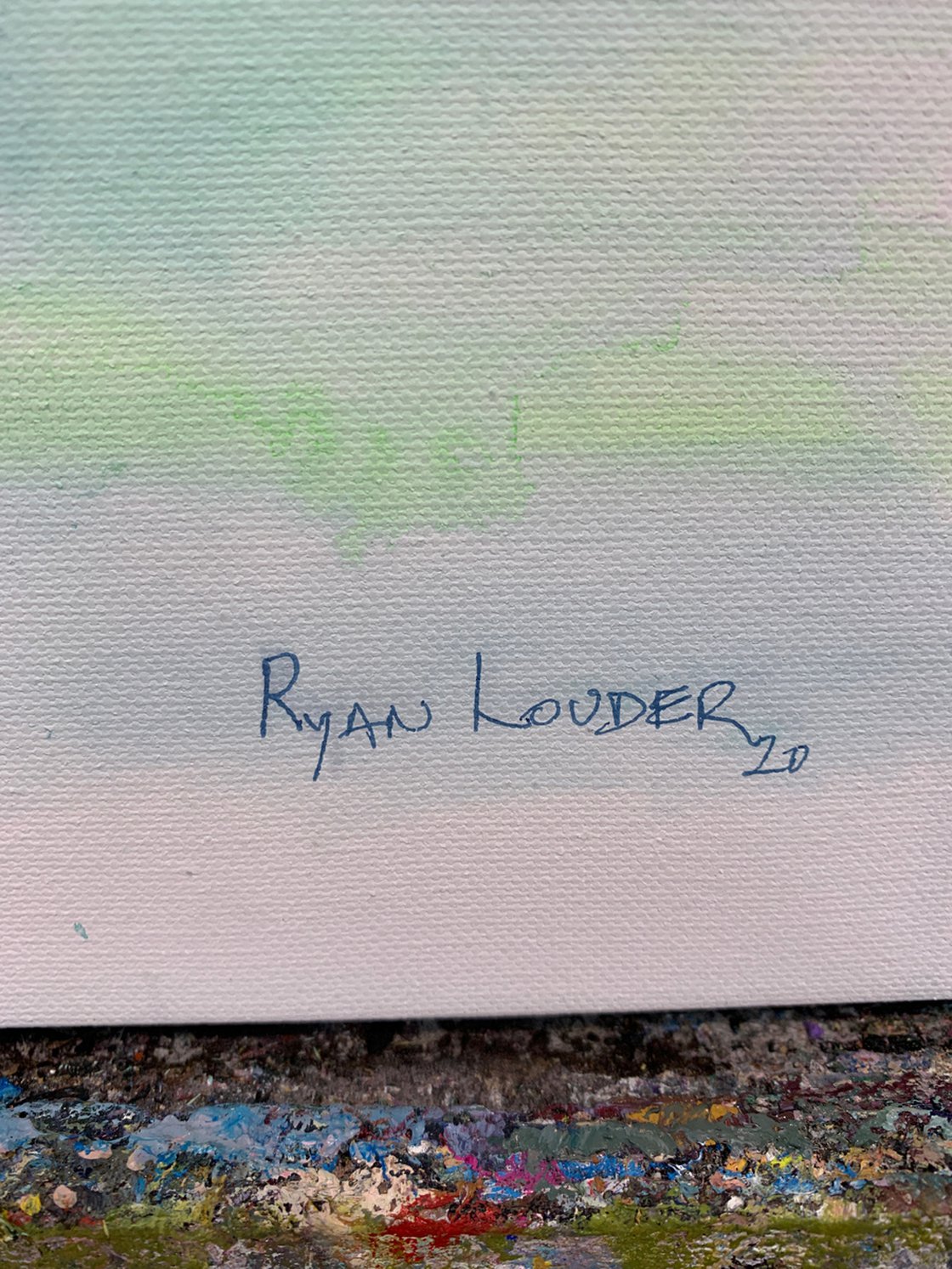 A painting titled 'Dancer by Ryan Louder' by Ryan Louder