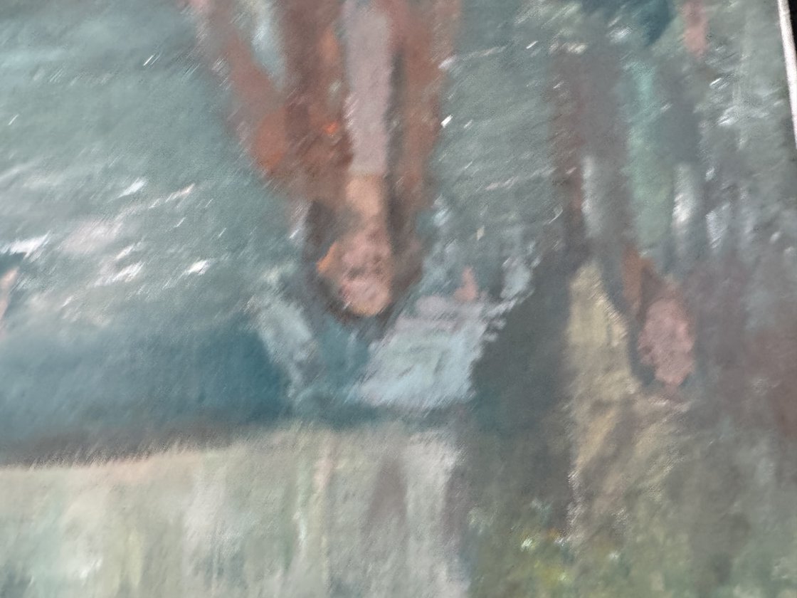 A painting titled 'London Road by Ryan Louder' by Ryan Louder