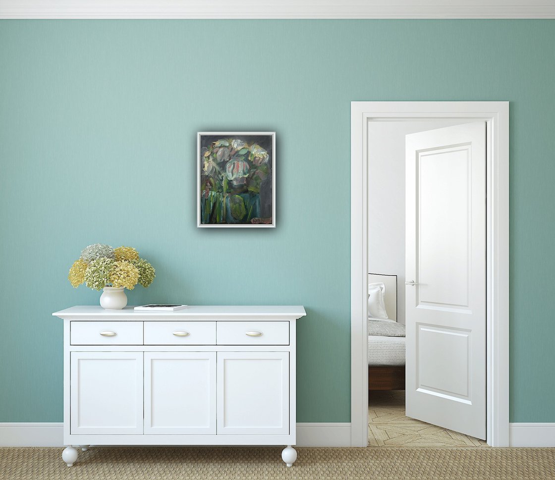 A painting titled 'Flowers no.4 by Ryan Louder' by Ryan Louder