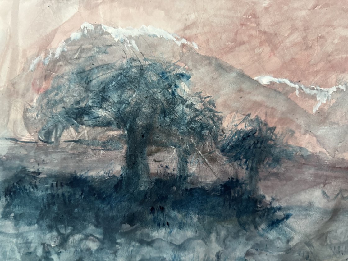 A painting titled 'First Day Of Spring by Ryan Louder' by Ryan Louder