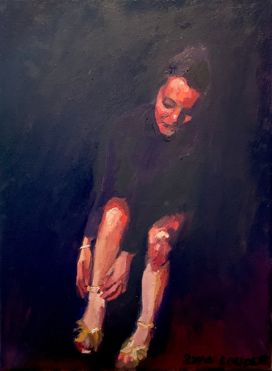 Dressing In The Dark by Ryan Louder - Sold