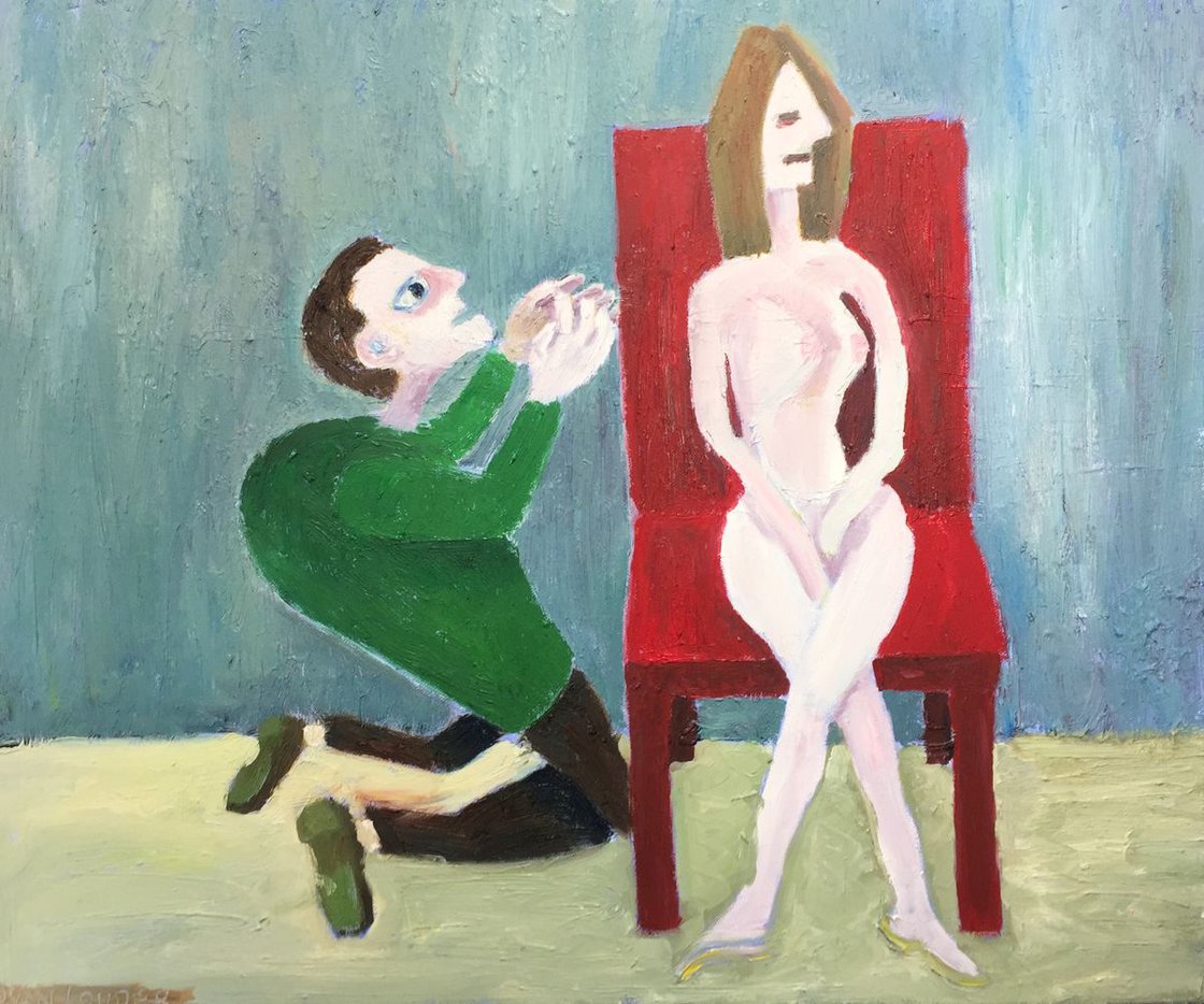 A painting titled 'Esmeraldas Indifference 20x24 Oil On Canvas by Ryan Louder' by Ryan Louder