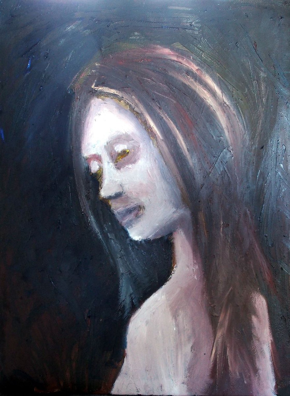 Yellow Eyes by Ryan Louder - Sold
