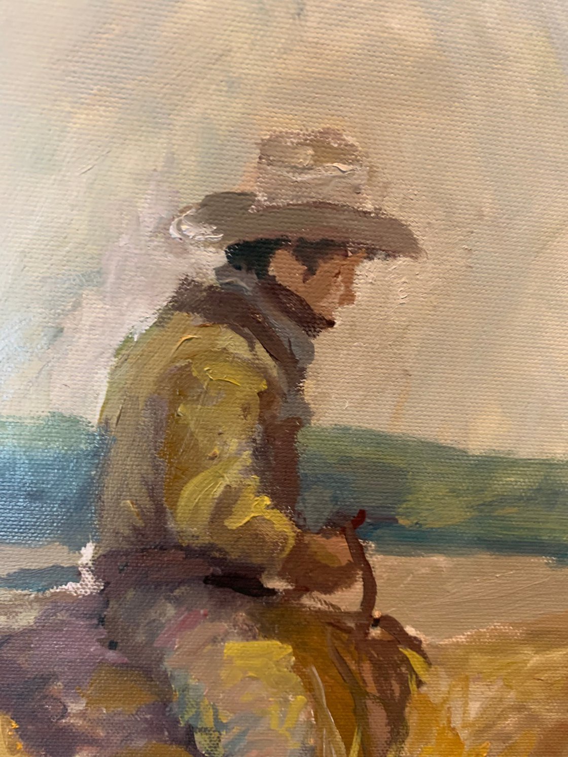 Cowboy and Horse by Ryan Louder