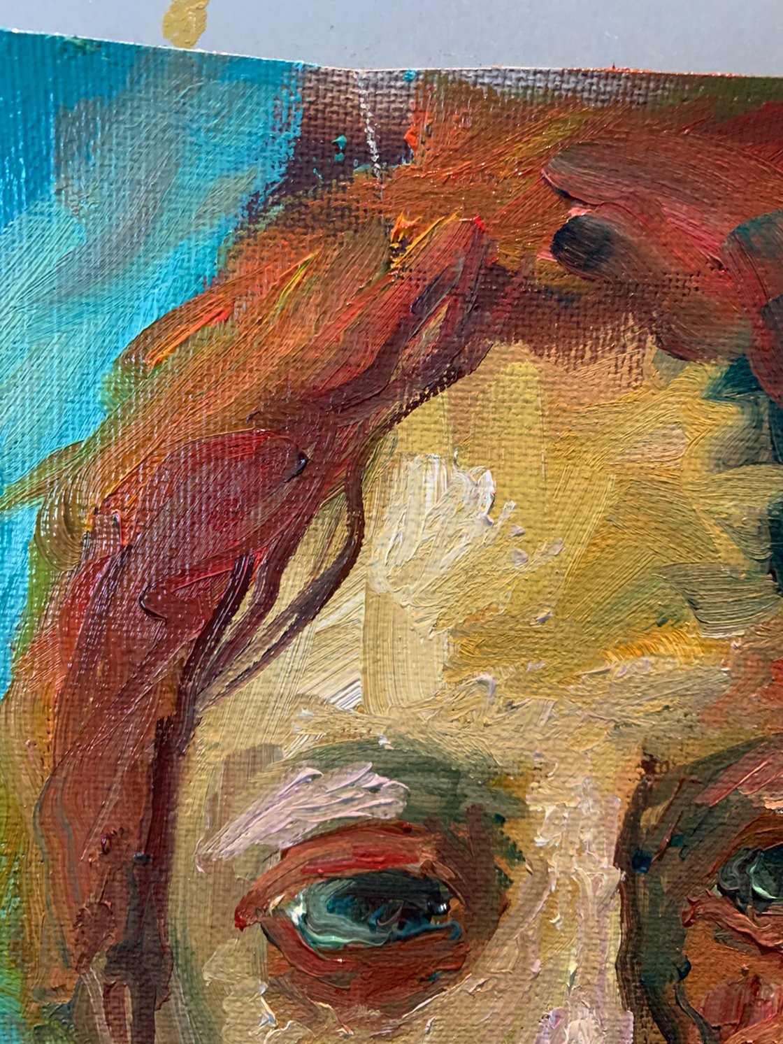 A painting titled 'Beyond The Stare by Ryan Louder' by Ryan Louder