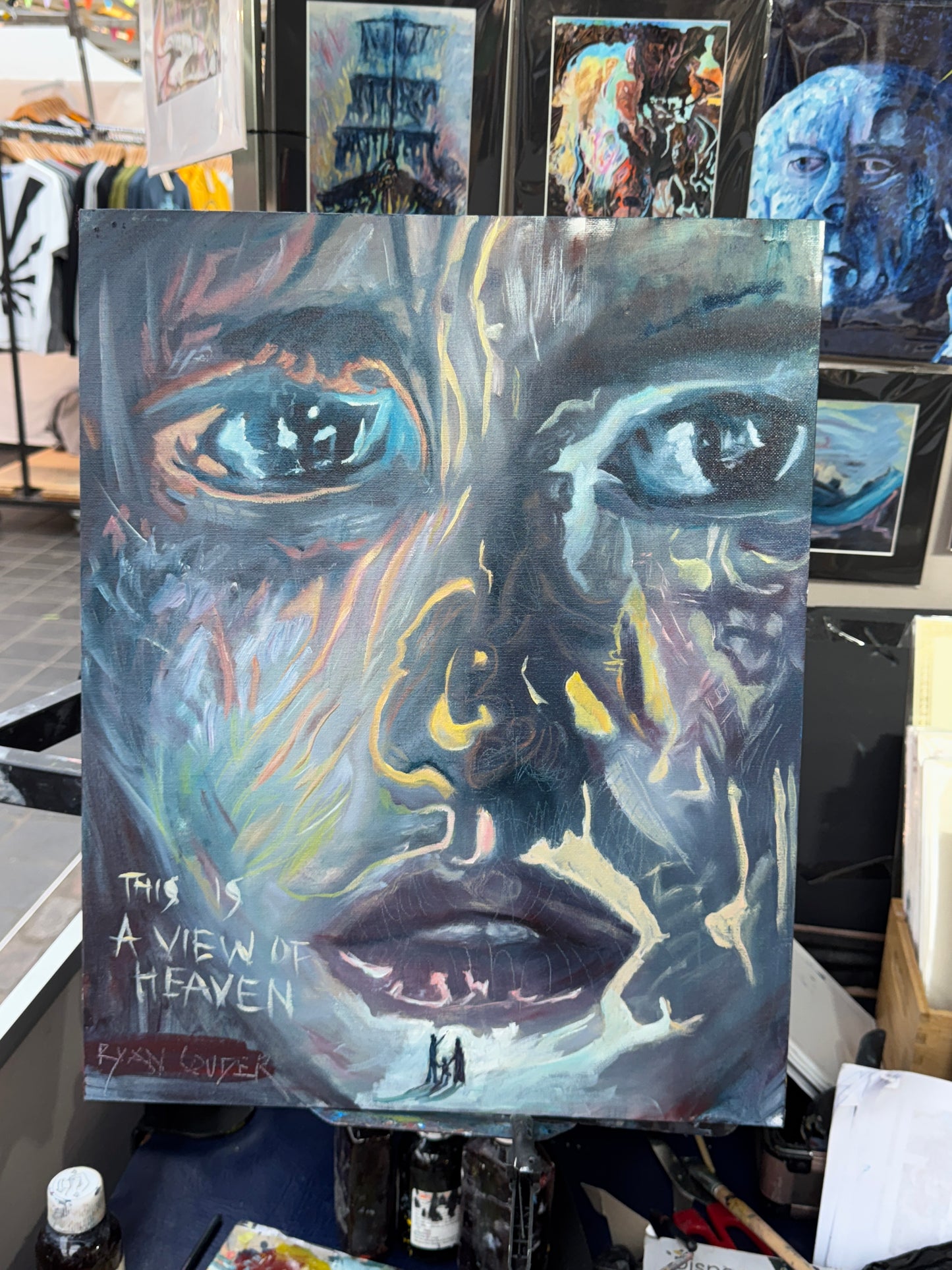 A painting titled 'This is a View of Heaven' by Artworks by Ryan Louder