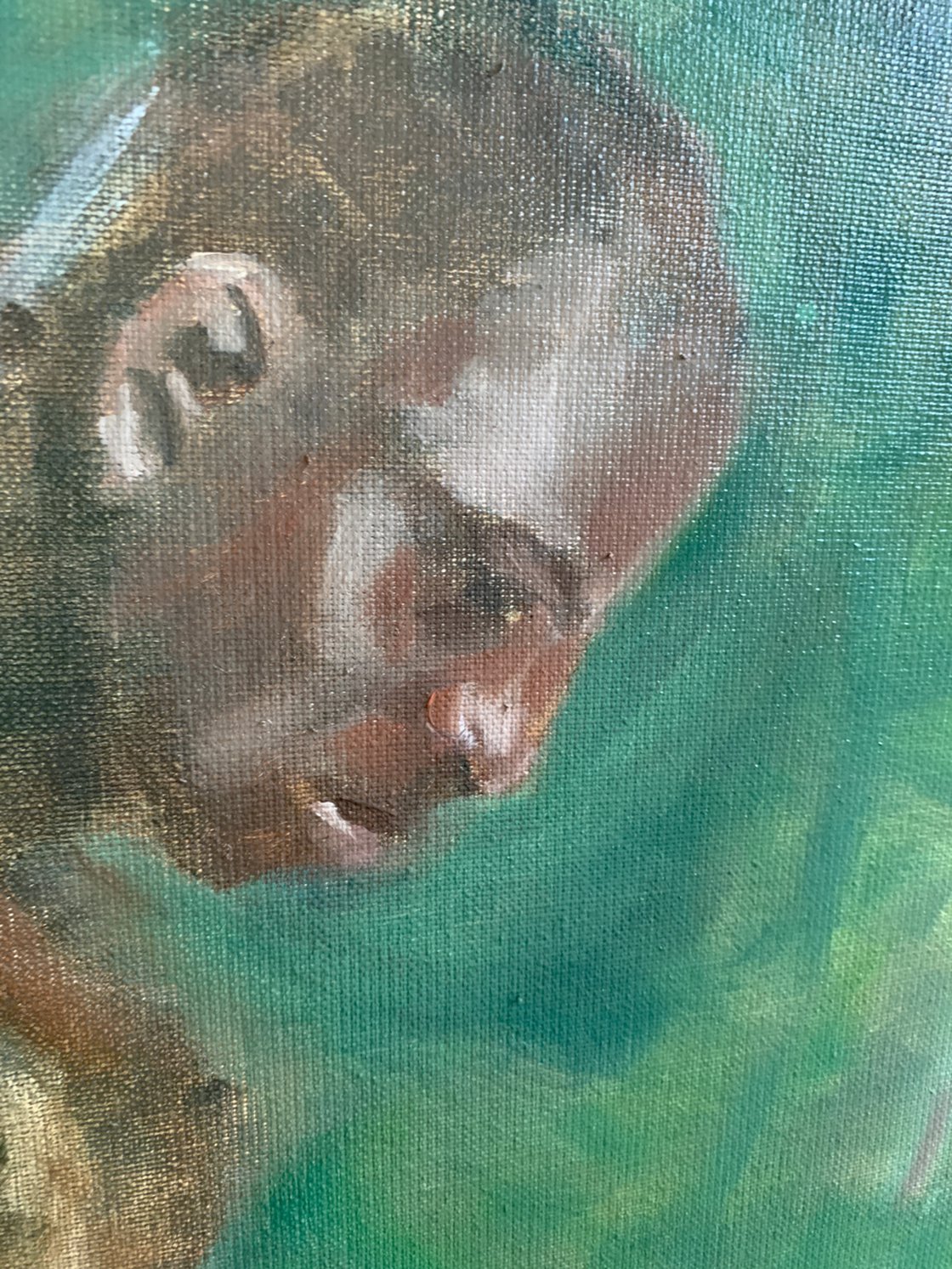 A painting titled 'Nude Male by Ryan Louder' by Ryan Louder