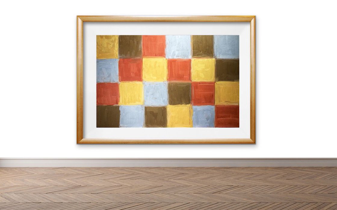 A painting titled 'Metal by Ryan Louder' by Ryan Louder